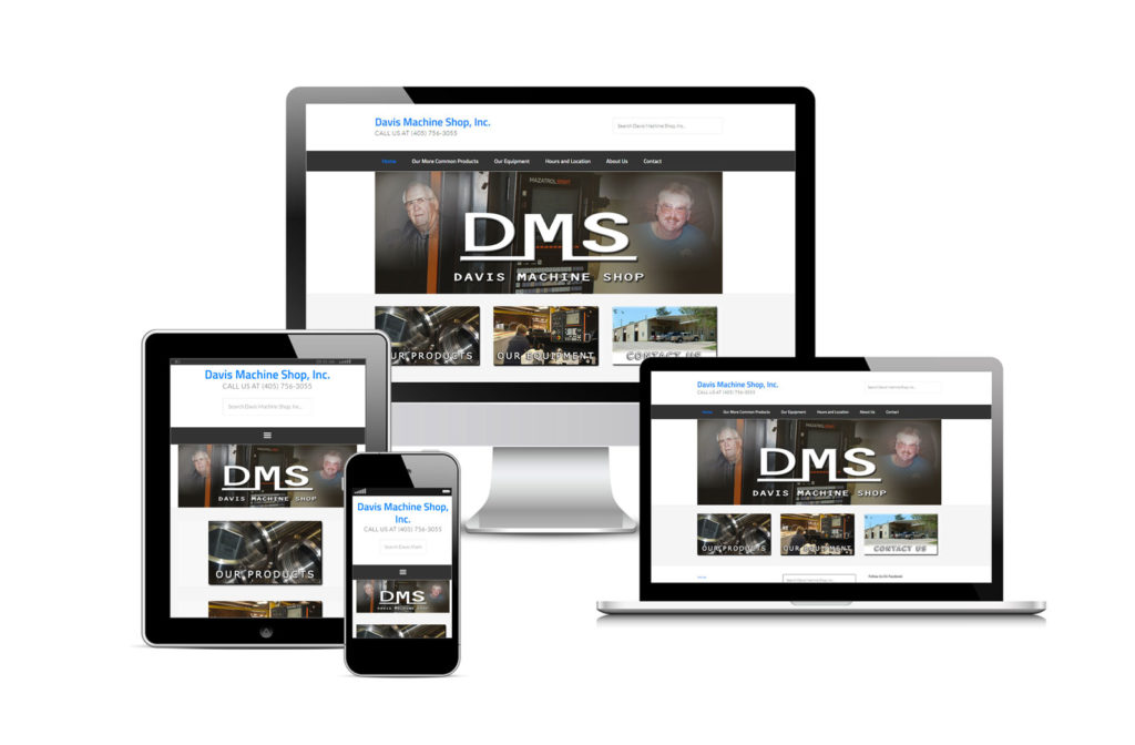 Davis Machine Shop Site Designed by Striped Ape Digital Media