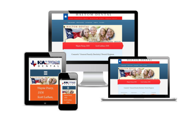 Haltom Dental Official Website Designed By Eric Alexander and Striped Ape Digital Media