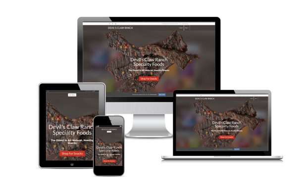 Devil's Claw Ranch Specialty Foods Official Website Designed By Eric Alexander and Striped Ape Digital Media in Lawton, OK portfolio image