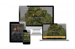 580 THC/CDB Dispensary, LLC. Official Website built by Striped Ape Digital Media in Lawton, OK portfolio image.